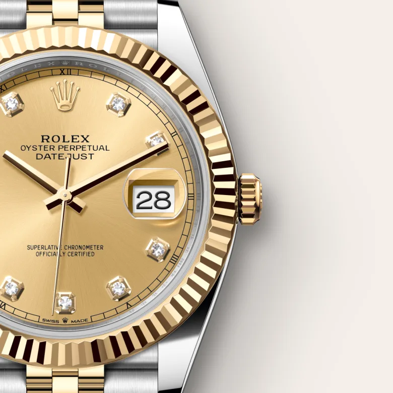 Rolex Datejust 41,41 mm, Oyster, Oystersteel and yellow gold