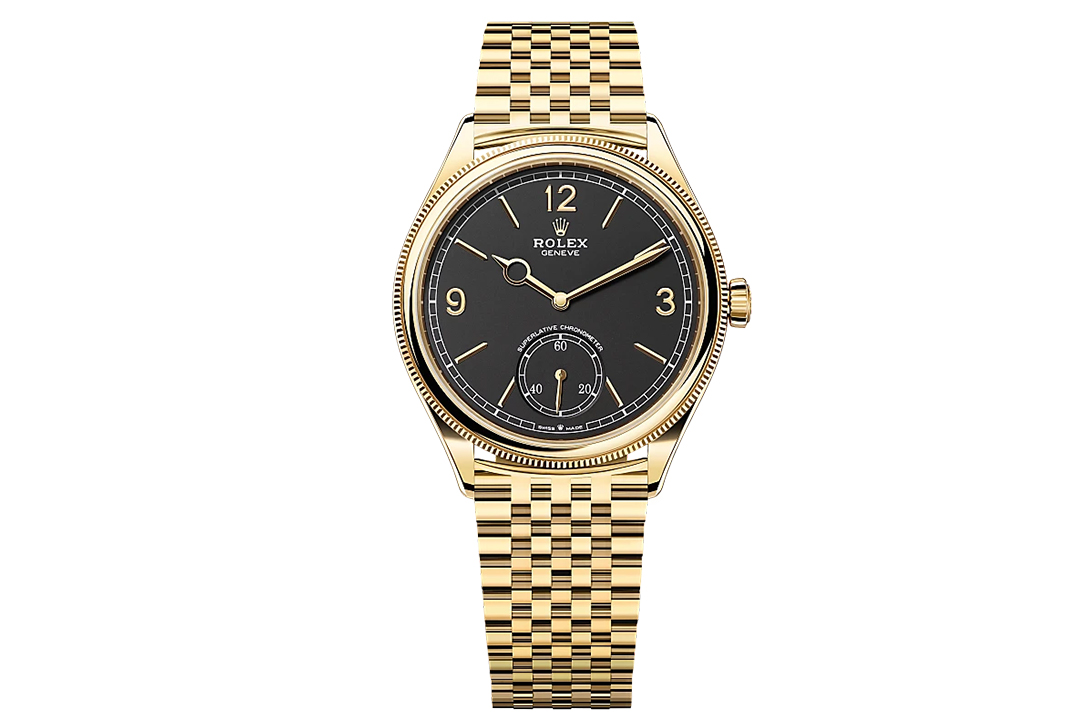 Rolex 1908 18 ct yellow gold, 39 mm, polished finish Rolex 1908 18 ct yellow gold, 39 mm, polished finish