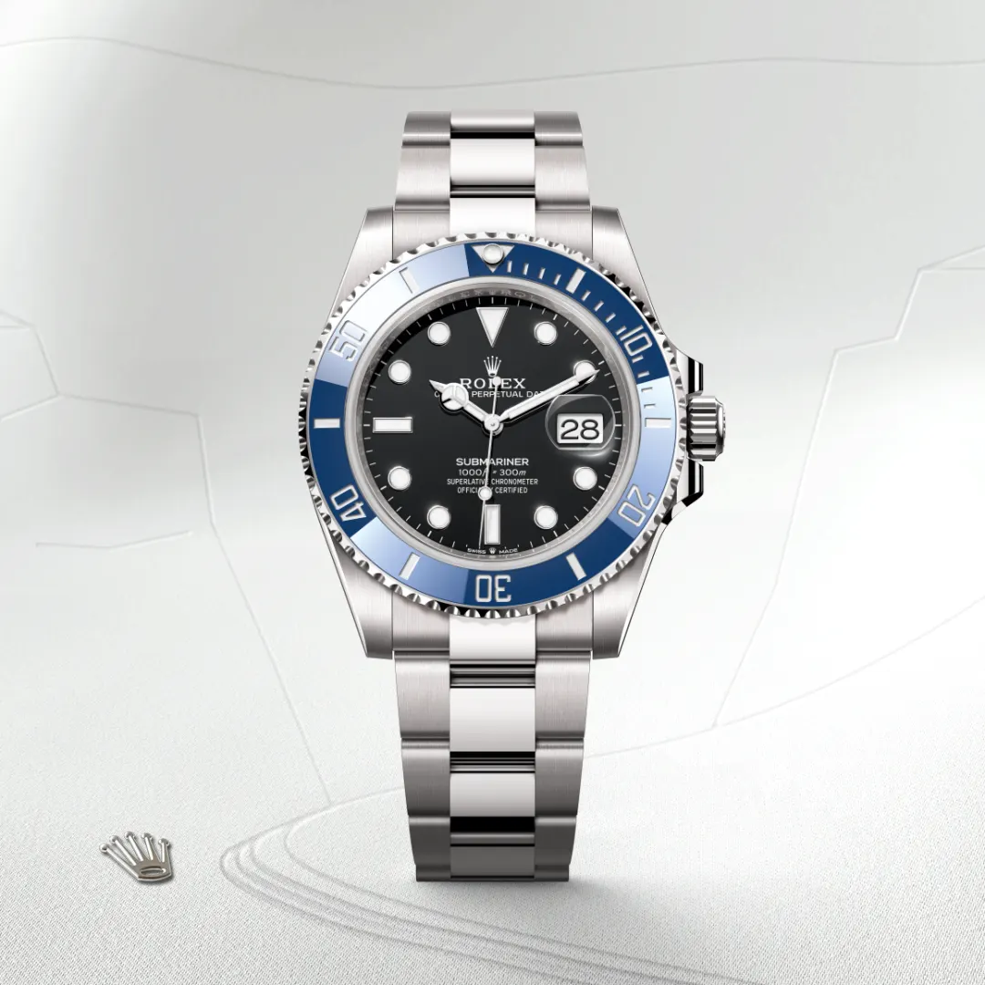 Rolex Submariner Date Oyster, 41 mm,white blue