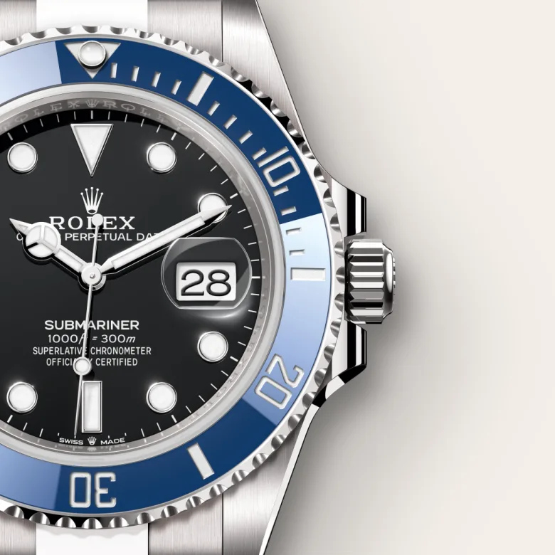 Rolex Submariner Date Oyster, 41 mm,white blue