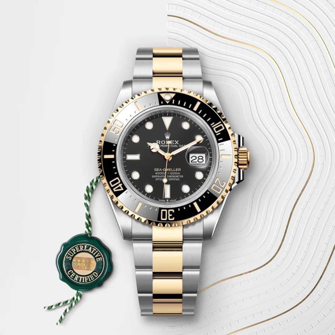 Rolex Sea-Dweller Oyster, 43 mm, Oystersteel and yellow gold