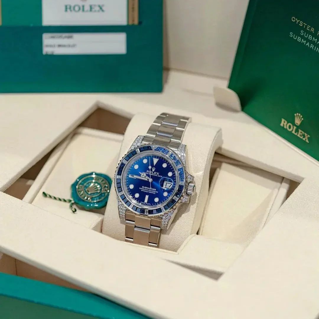 Rolex Submariner Date 116659 SABR 18K White Gold Diamonds Sapphires UNWORN Rolex Submariner Date 116659 SABR 18K White Gold Diamonds Sapphires UNWORN